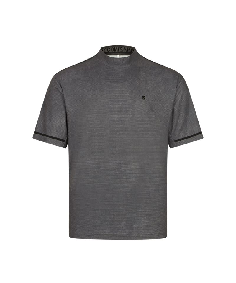 hatecreation tシャツ M Amazing Cre Men's Natural Tech Washing High Neck T-shirt - Dark Gray