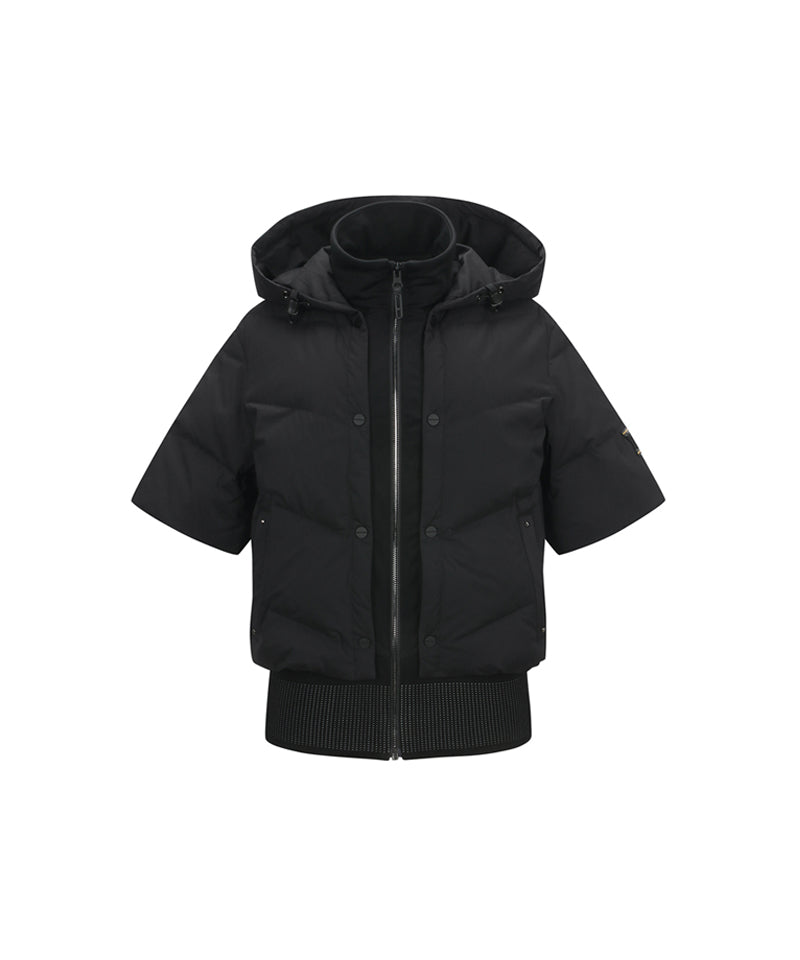 ANEW GOLF レディース ジャケット ブラック M ANEW GOLF Women Performance Short Sleeve Jacket - Black