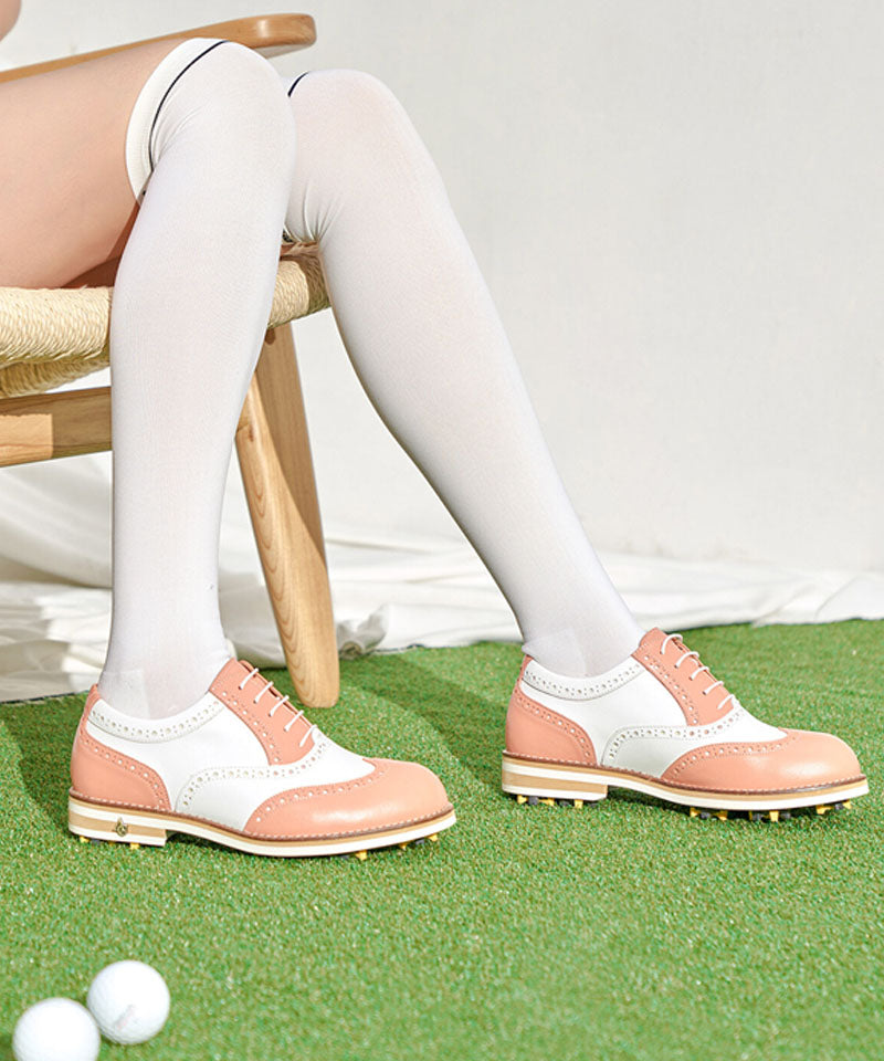 ALL CLASSIC Golf Noble Penny Loafer Classic Golf Shoes - Light Brown