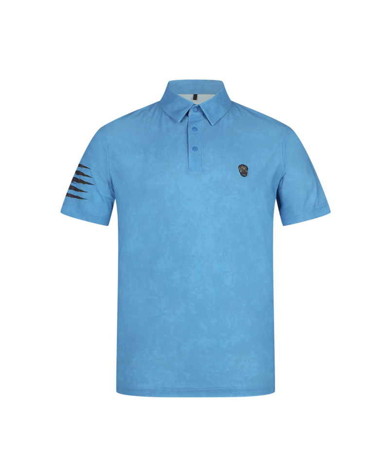 Amazing Cre Men's LIV 3D Tiger Smog Accordio T-Shirt - Blue