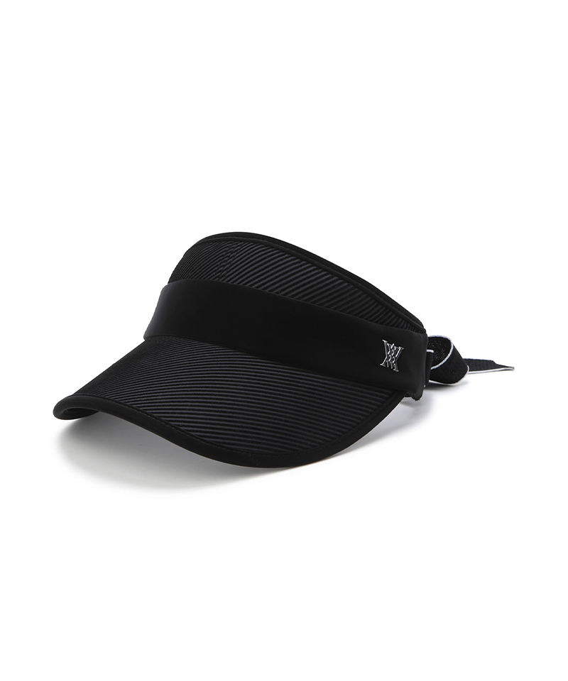 Women's Centre Ribbon Visor - Black