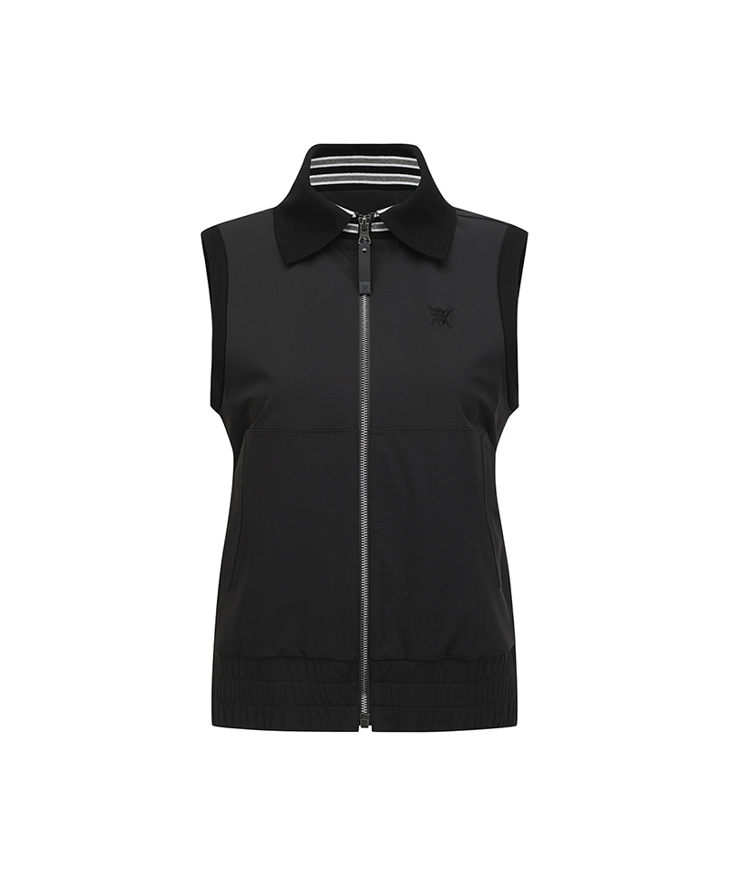 Women's Hybrid Knit Vest - Black