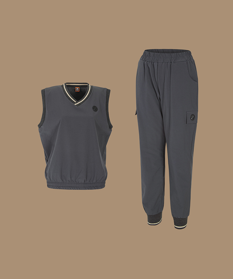 Black Label Hyperspan Winter Woven Lounge Set (Top+Pants)