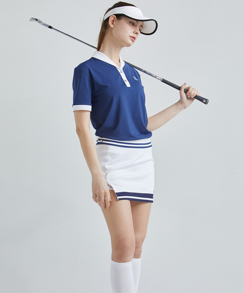 CHUCUCHU Swing Slit Golf Skirt - White CHUCUCHU Swing Slit Golf Skirt - White