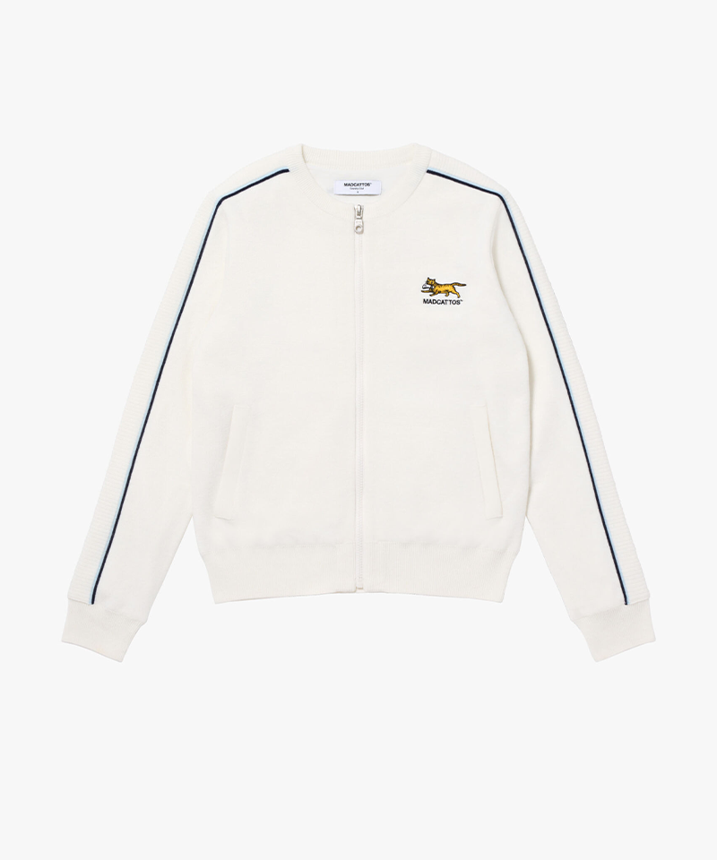 MCC Women's Zip UP Knit Cardigan - Off White
