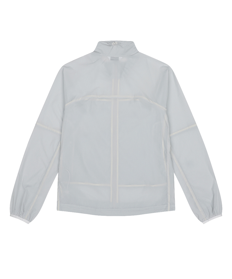 Women's Long Sleeve Zip Up in Blue Bubble