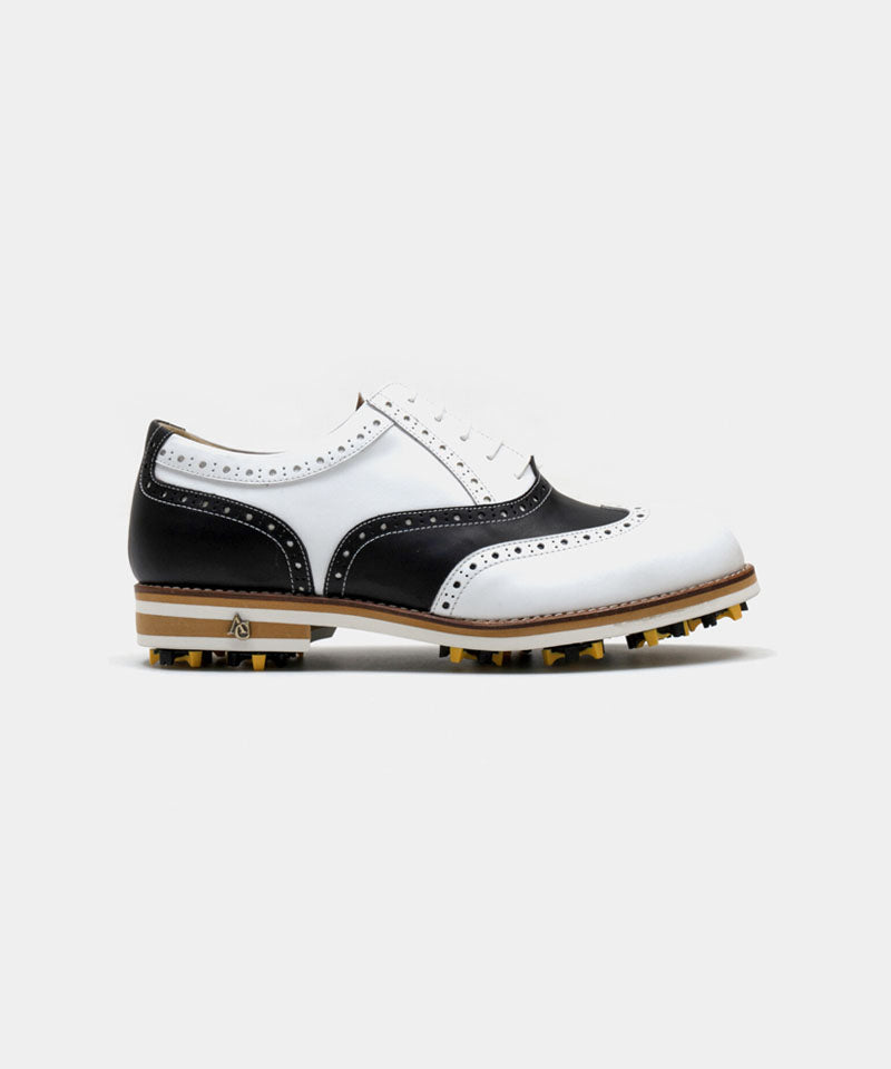 ALL CLASSIC Golf Nomantic Noble Wingtip Classic Golf Shoes - Black
