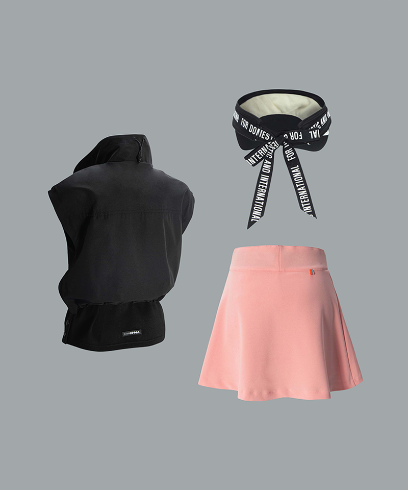 Black Label Technical Layering Set (Top+Skirt)