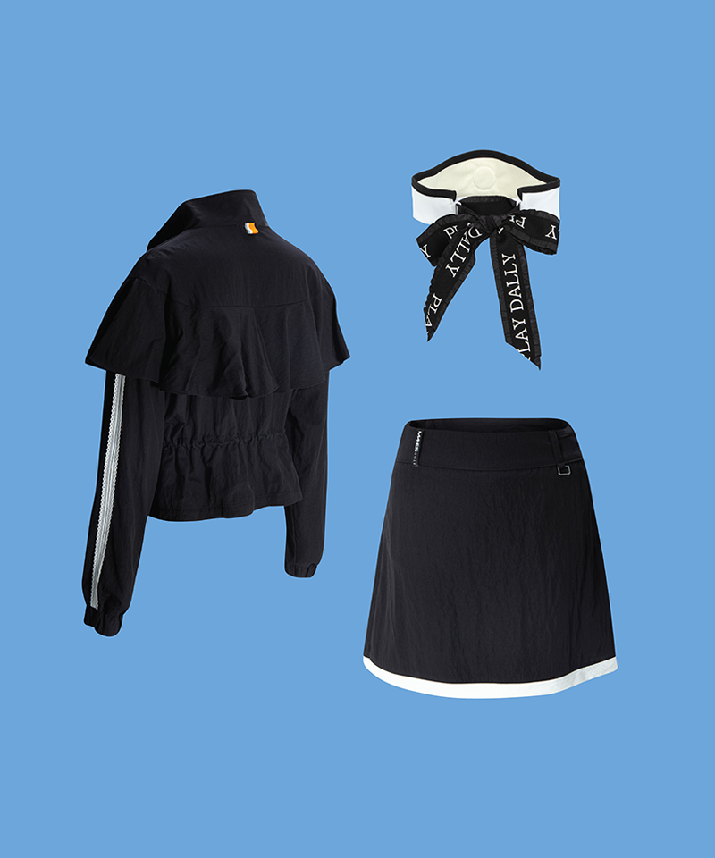 Black Label Windcape Set (Top+Skirt)
