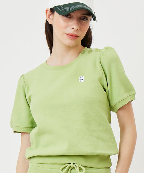 AVEN Puff Sleeve Sweatshirt - Lime