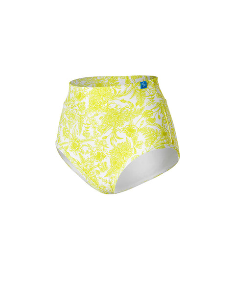 XEXYMIX Swim Black Label Signature Life Essential Flower Shorts - Sunny Lime