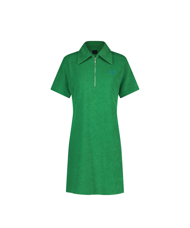 LE SONNET Terry Zip-Up Dress