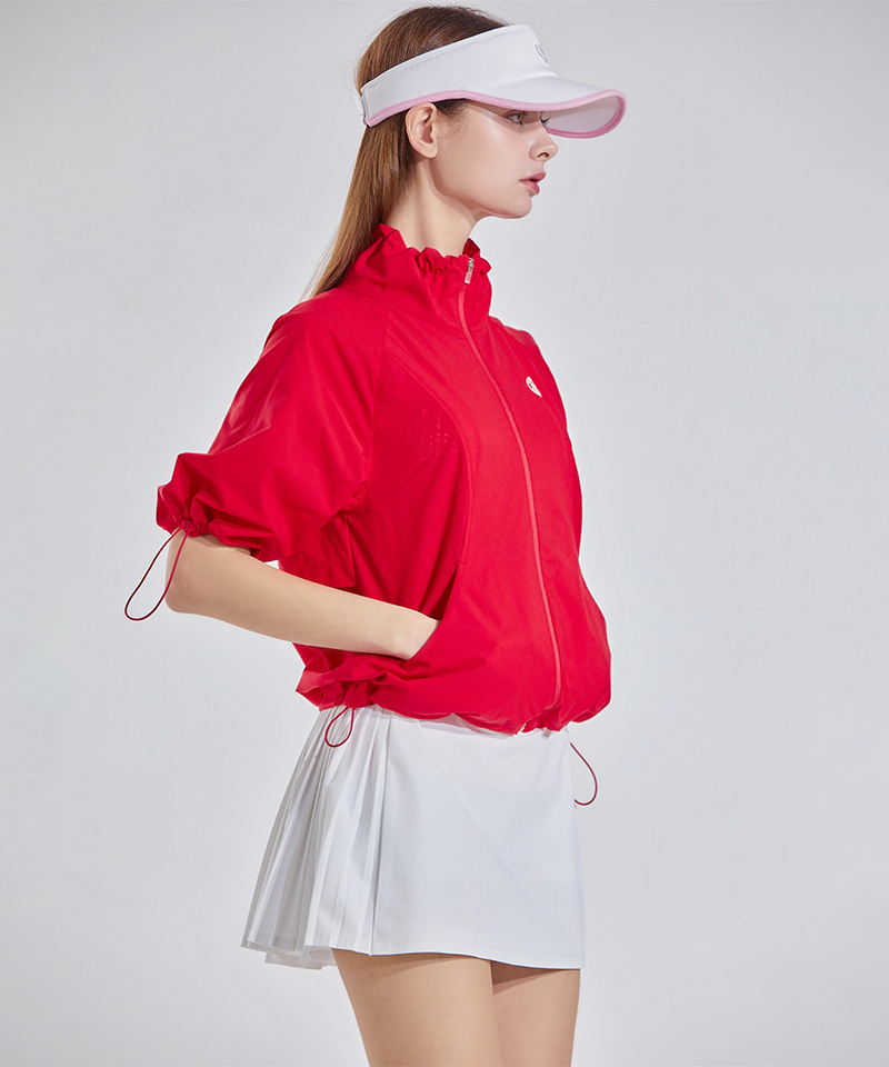 【CHUCUCHU】 CBESS-JP003W String Neck Zip-up Jumper CHUCUCHU String Neck Zip-up Jumper - 2 Colors– Sokim