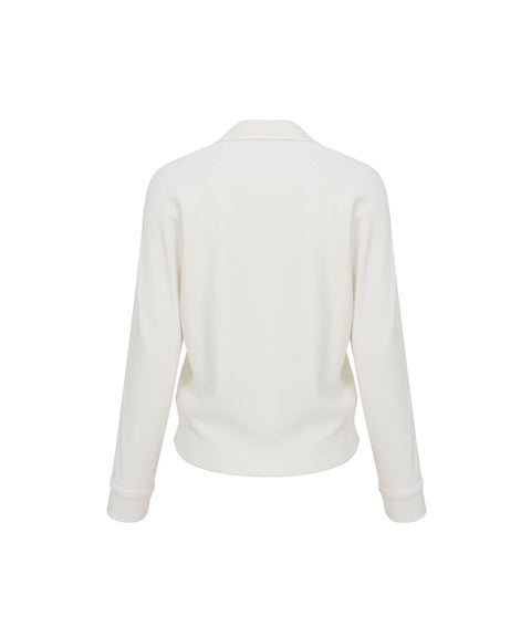 Anell Golf Stretch Shirt Sweatshirt - Cream Ivory
