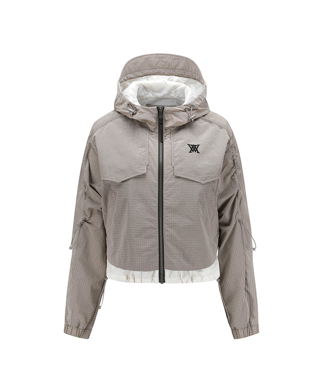 ■ANEW GOLF■ WOMEN RIBSTOP HOODY WINDBREKER JACKETPI ANEW Golf: Women Ribstop Hoody Windbreker Jacket– Sokim