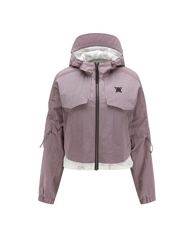 ■ANEW GOLF■ WOMEN FALL WINDBREAKER JACKET AGCFWJK01BK ANEW Golf: Women Ribstop Hoody Windbreker Jacket– Sokim