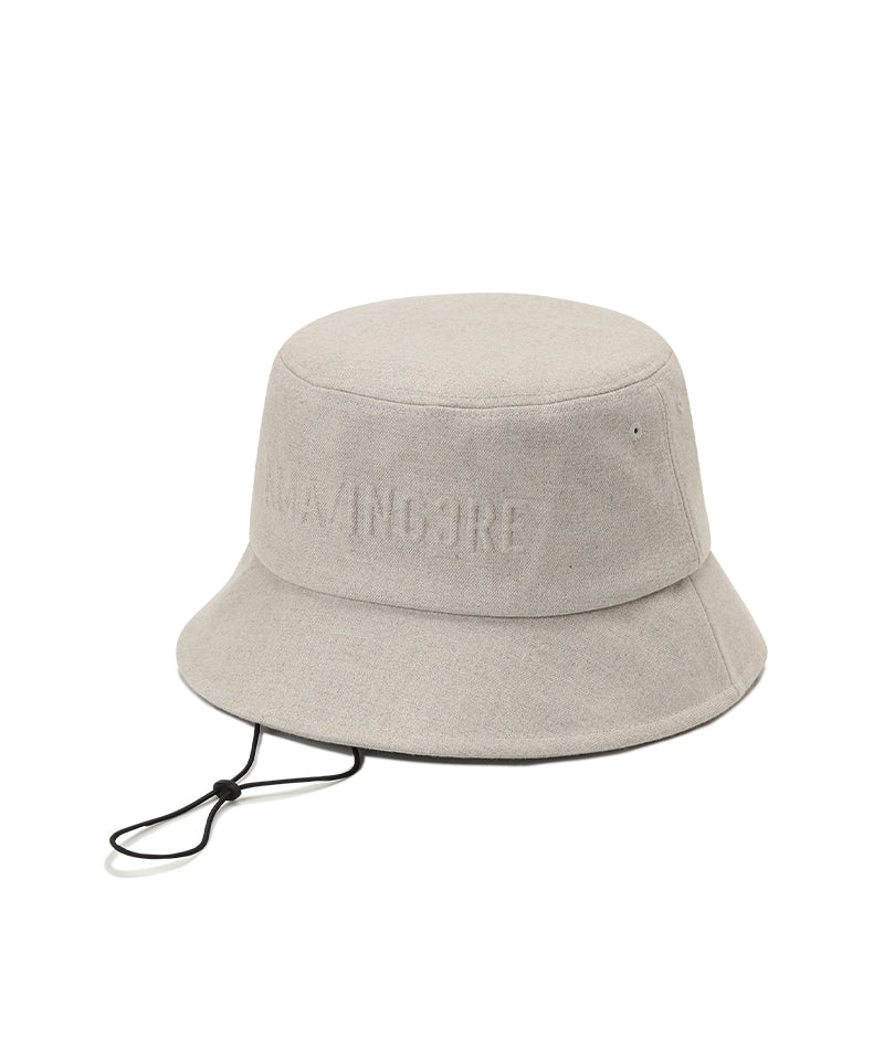 Amazing Cre Embossed Wool Hat - Stone