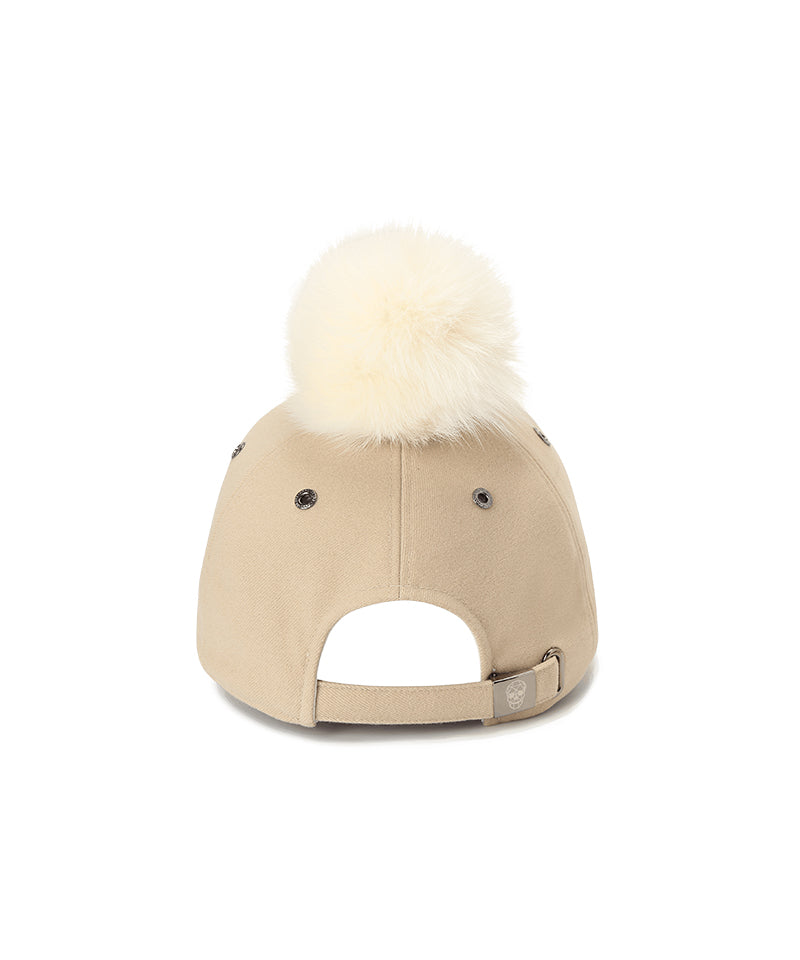 Amazing Cre Detachable Ear Warmer Cap - Beige