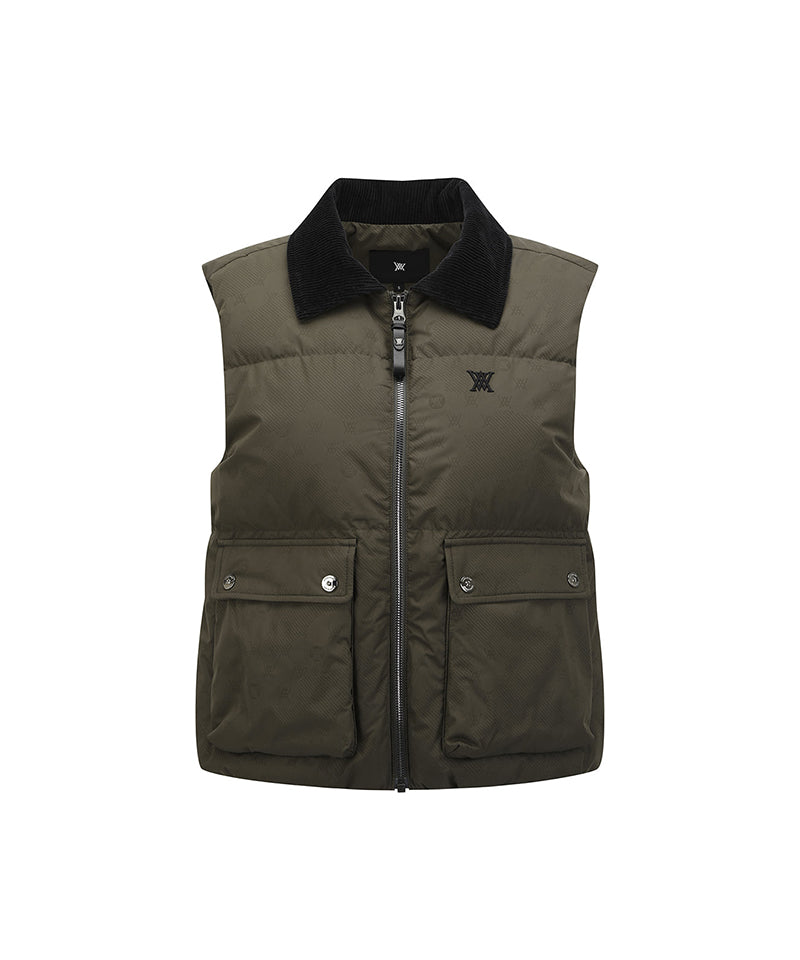 Women's Utility Down Vest - Dark Khaki
