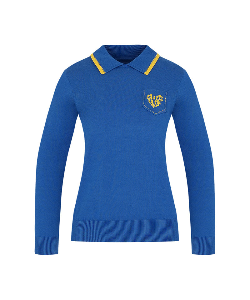 Castelbajac Women's Collared Pullover - Blue