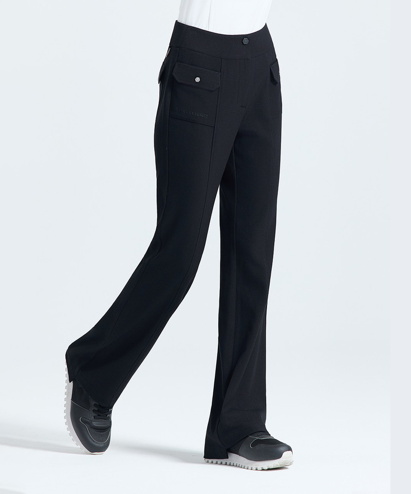 Challenger Women's Line High-Waisted Bootcut Pants - Black