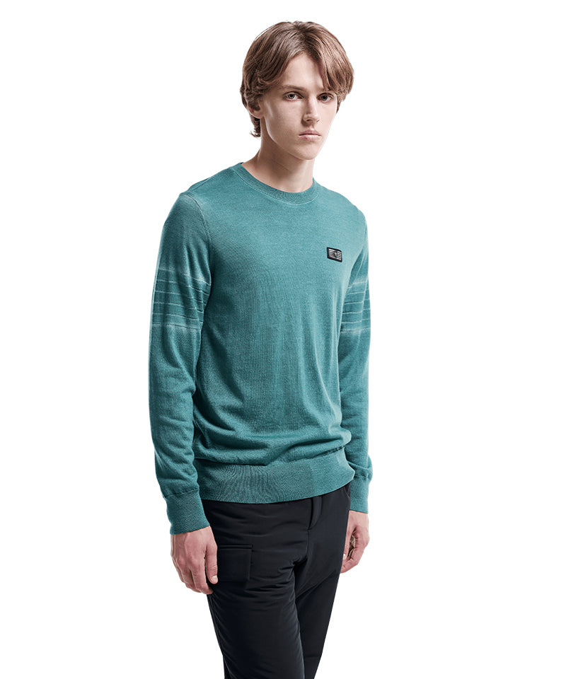 Amazing Cre Men's Dyed Windproof Lining Sweater - Green