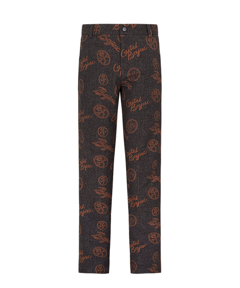 Castelbajac Men's All-Over Print Pants - Black