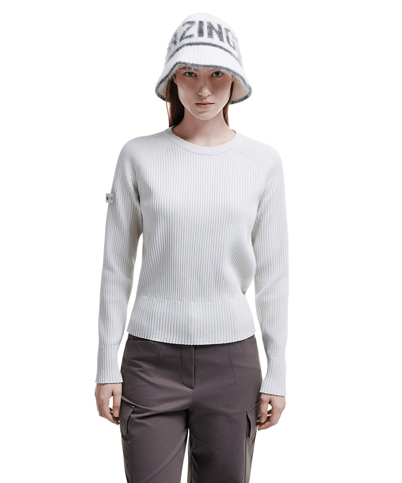Amazing Cre Angora Knit Hat - Cream