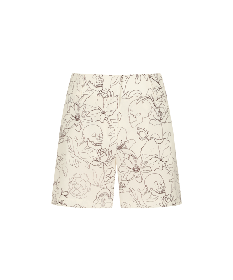 Amazing Cre Women's Aero-luxe Botanical Alex Short Pants - Ivory