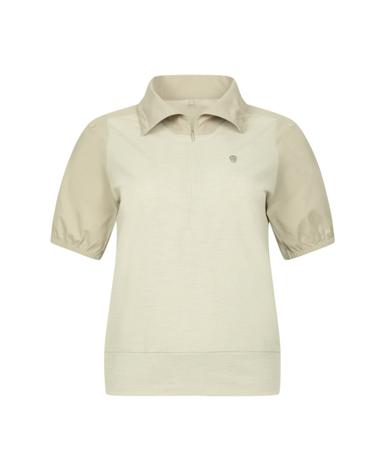 Amazing Cre  Women 365 Weather Gear Controller Accordio T-Shirt - Light Beige