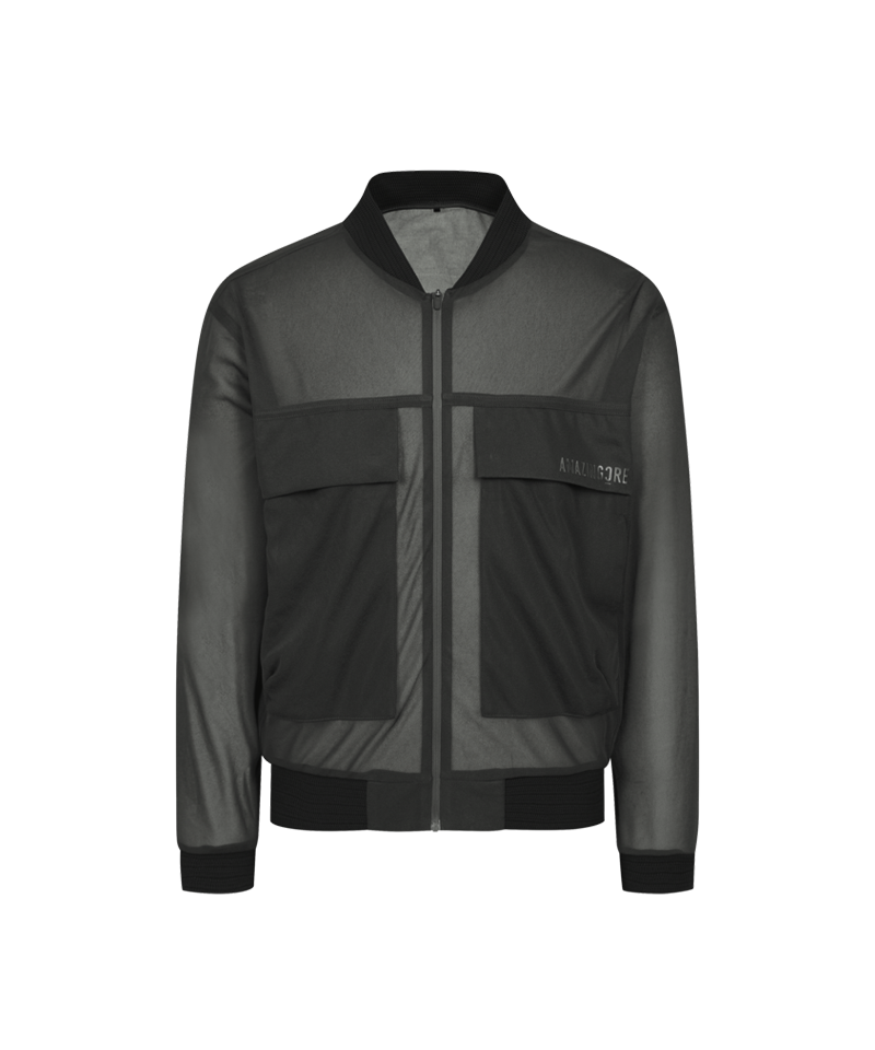 Amazing Cre Men's Aero luxe Sheer Jersey Jacket - Grey