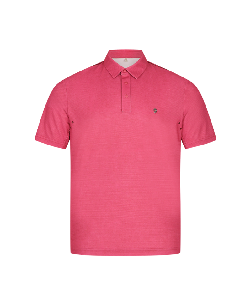 Amazing Cre Men's Natural Tech Washing Collar T-Shirt - Pink