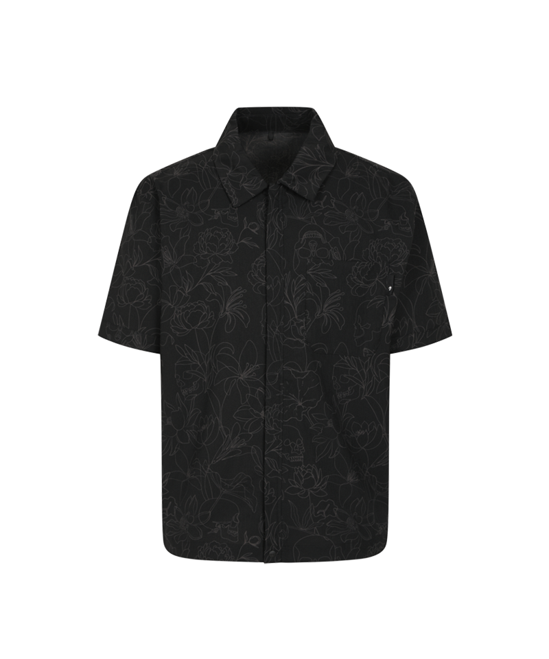 Amazing Cre Men's Aero luxe Botanical Alex Shacket - Black