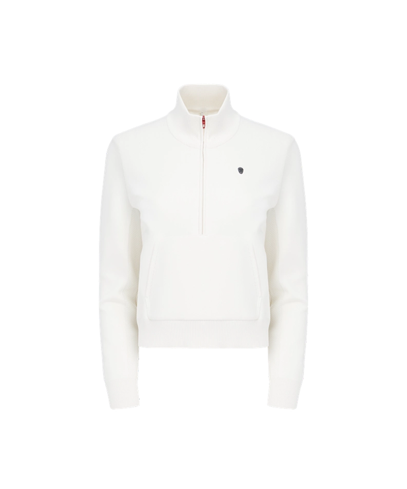 Amazing Cre Women's Hyper Pro Accordio Zip-Up Sweater - Cream