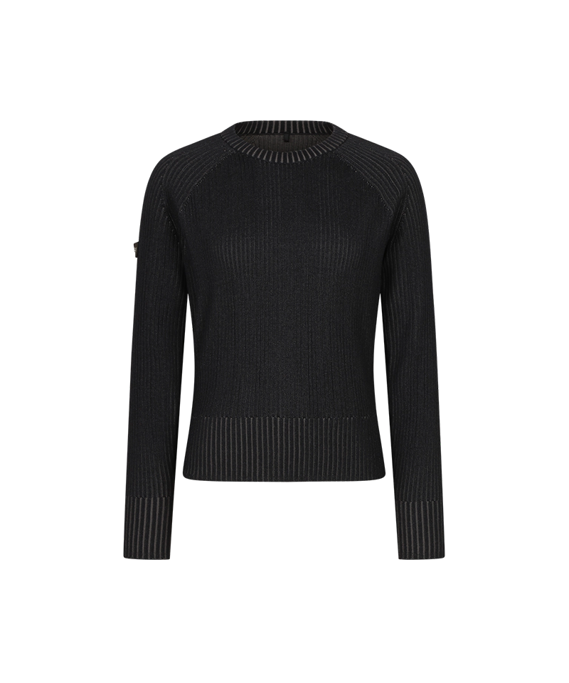 Amazing Cre Women's Urban Essential Round Sweater - Black