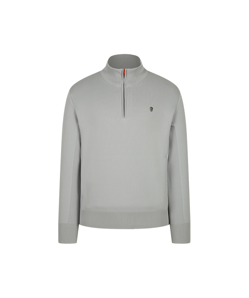 Amazing Cre Men's Hyper Pro Accordio Zip UP Sweater - Light Grey