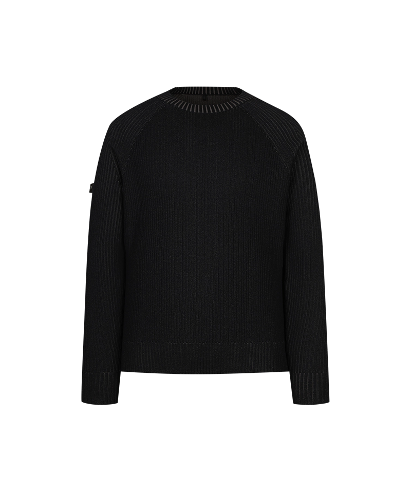 Amazing Cre Men's Urban Essential Round Sweater - Black
