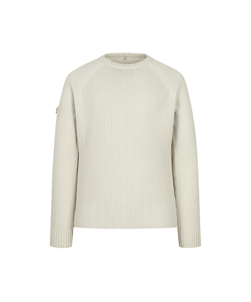 Amazing Cre Men's Urban Essential Round Sweater - Stone