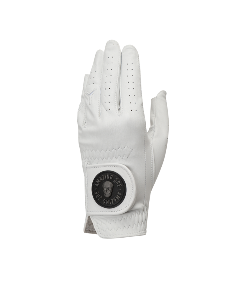 Amazing Cre Nail Cut Lamb Skin Glove - White