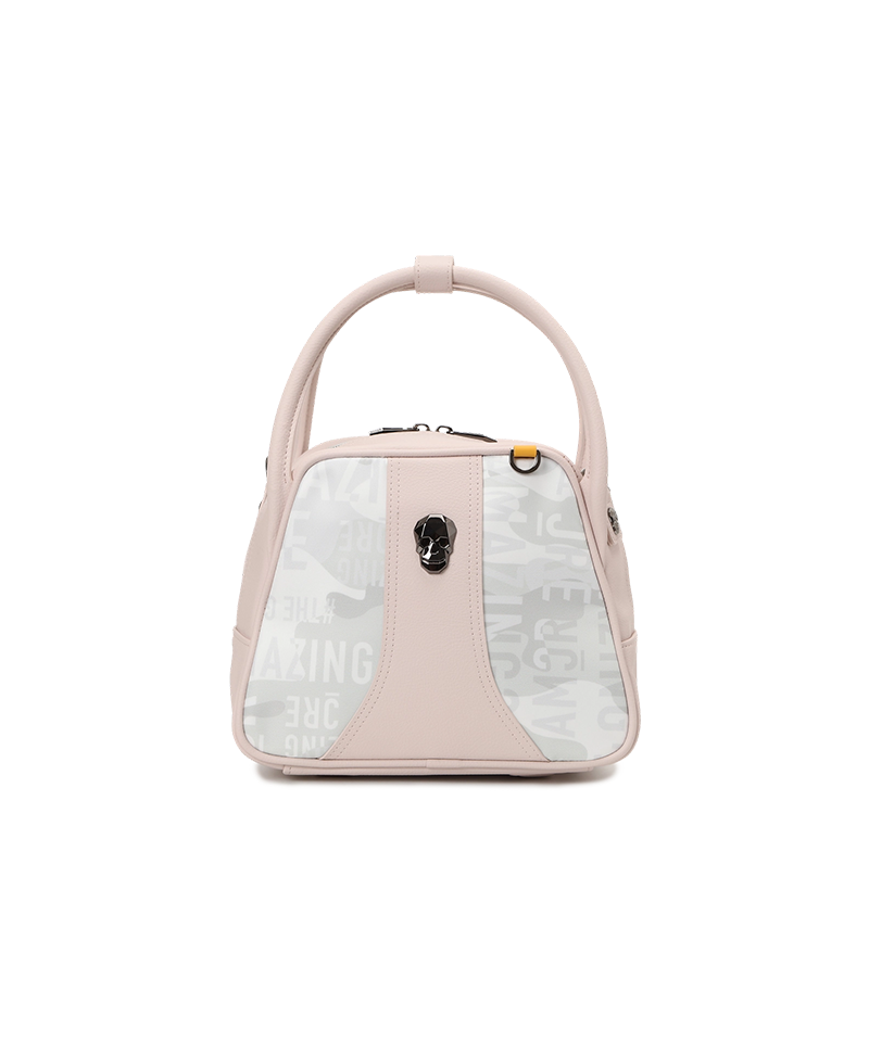 Amazing Cre Letter-Camo Tote Pouch - Light Pink