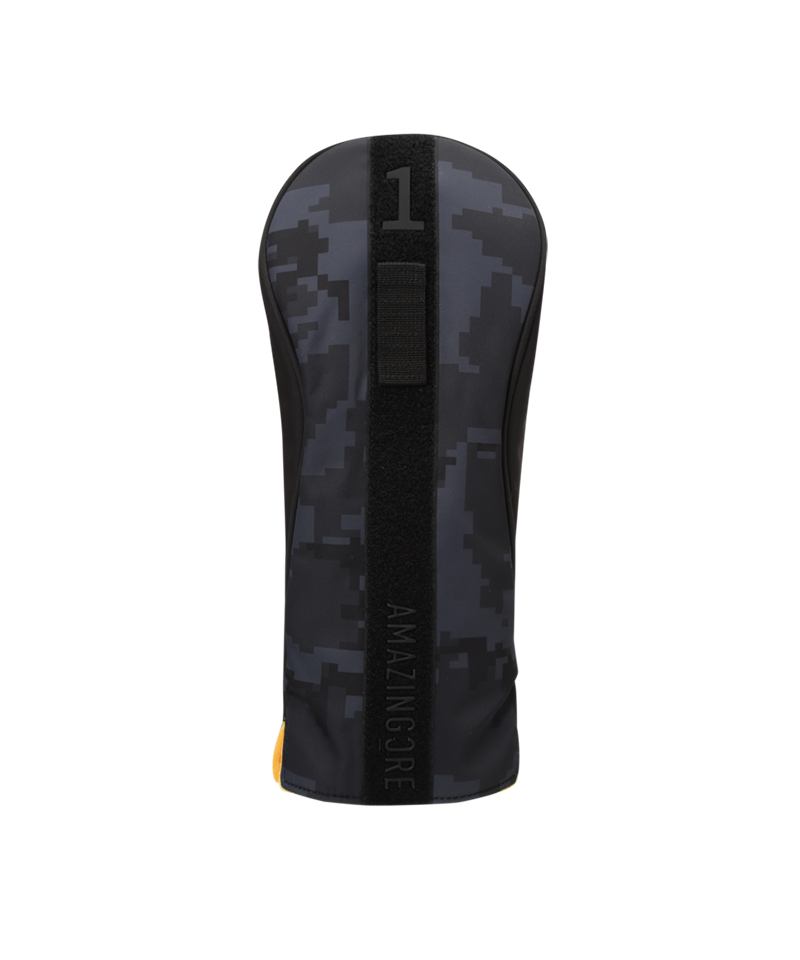 Amazing Cre Pixel Golf Head Cover - Dark Grey
