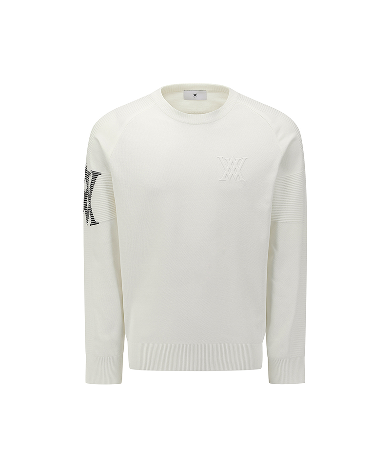Men's Logo Crewneck Sweater - Off White