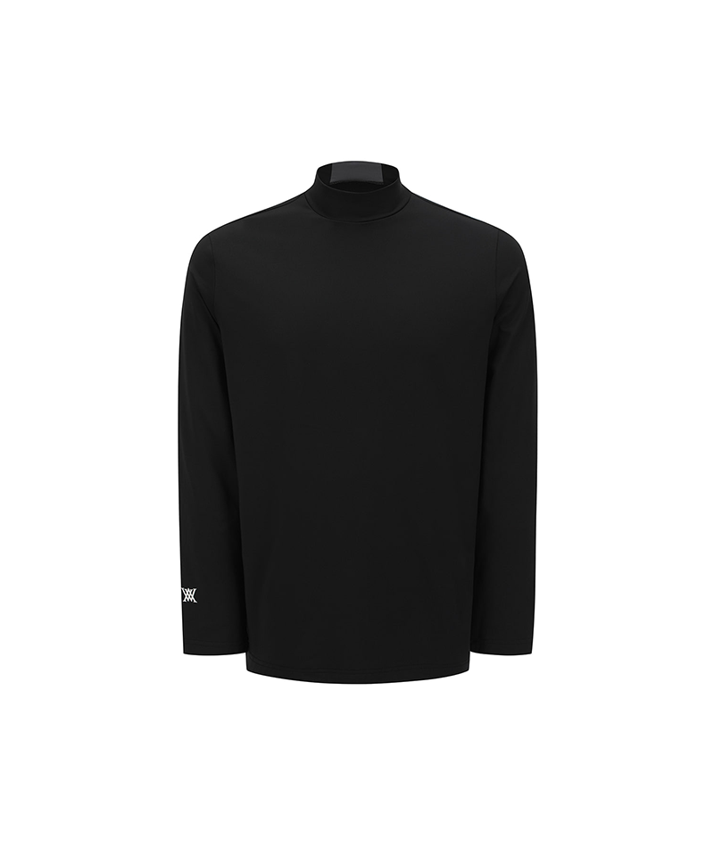 Men's Essential High Neck Baselayer - Black