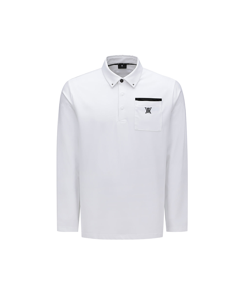 Men's Stud Pocket T-Shirt - Off White
