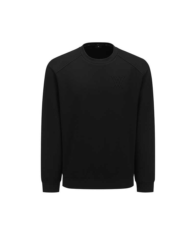 Men's Jacquard Sweatshirt - Black