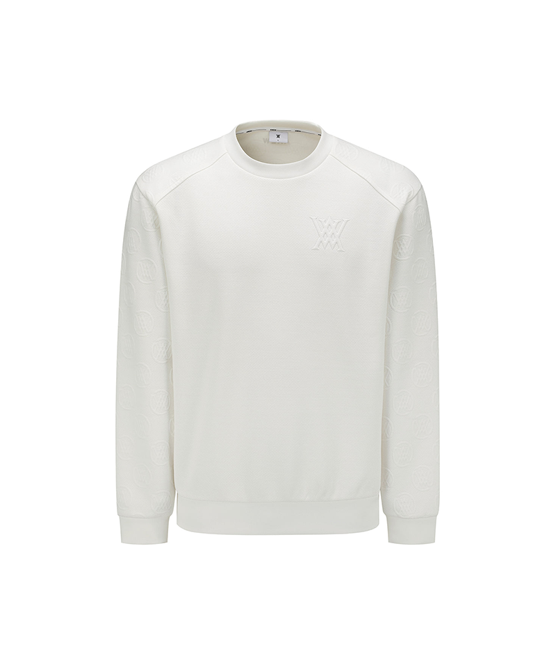 Men's Jacquard Sweatshirt - Off White