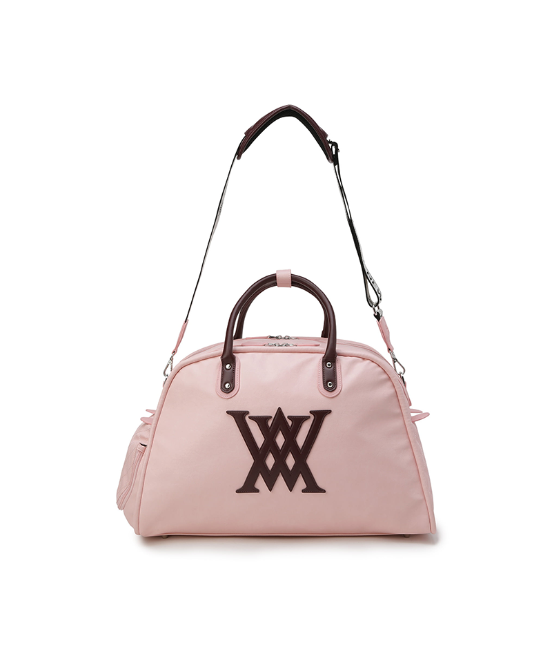 Uni Vintage Leather Boston Bag - Pink