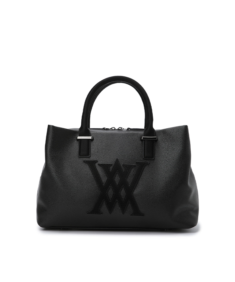 Uni Double Pocket Tote Bag - Black