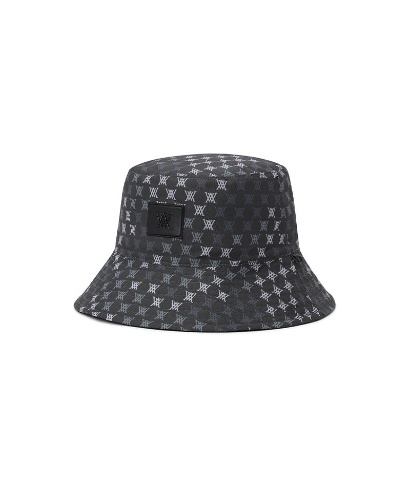 Uni Logo Mosaic Reversible Bucket Hat - Black