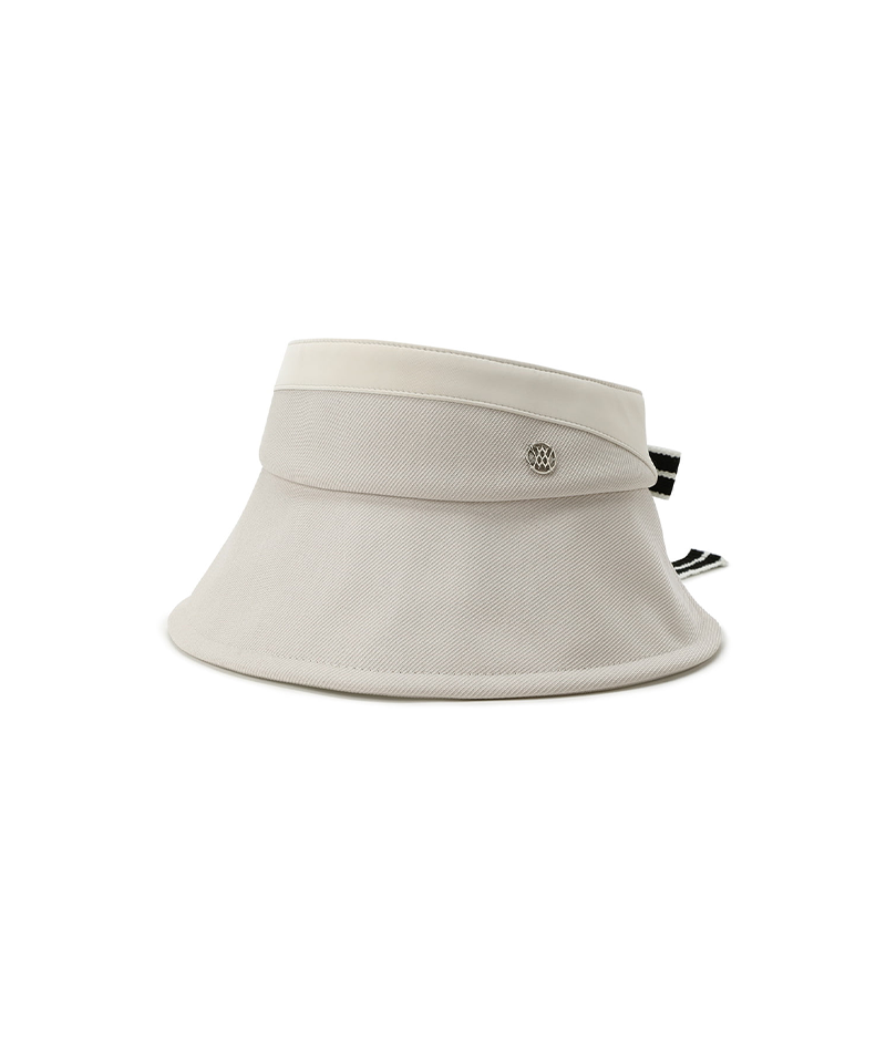 Women's Layered Wide Visor - Beige